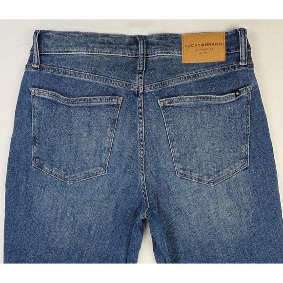 Lucky Brand 31X32 Womens Mid Rise Ava Boot Size 12/31 Regular Blue Denim Jeans - Picture 11 of 14